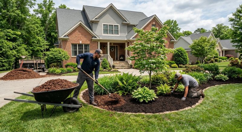 Black Mulch Installation in Ventura County, CA