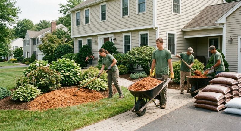 Cypress Mulch Installation in Ventura County, CA
