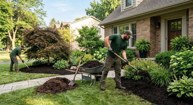 Garden Mulch Installation in Ventura County, CA