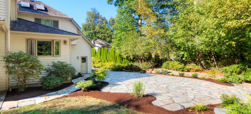 Limestone Patio Installation in Boston, MA