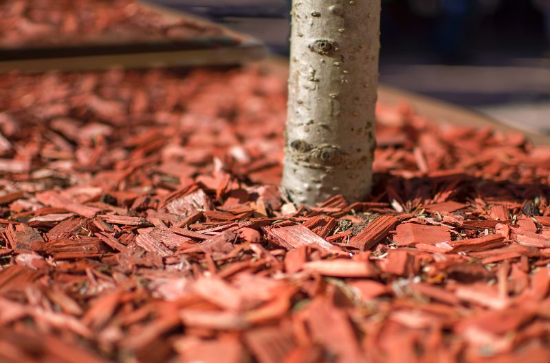 Red Mulch Installation in Honolulu, HI
