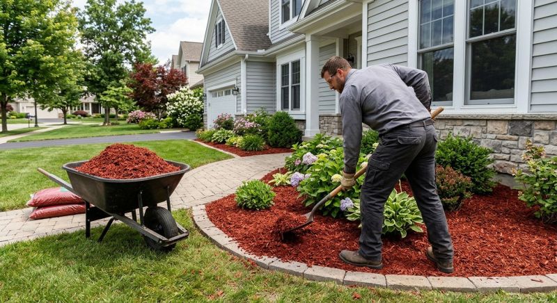 Shredded Mulch Installation in Ventura County, CA