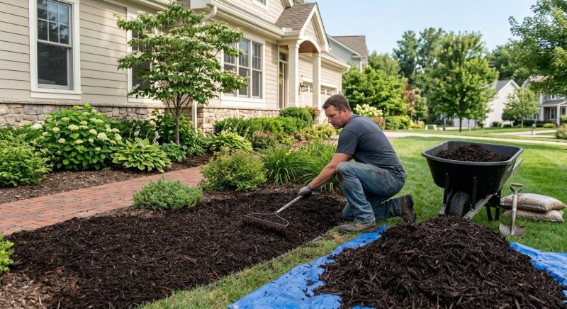 Shredded Mulch Installation in Honolulu, HI